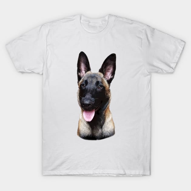 Belgian Malinois Puppy Dog T-Shirt by ElegantCat